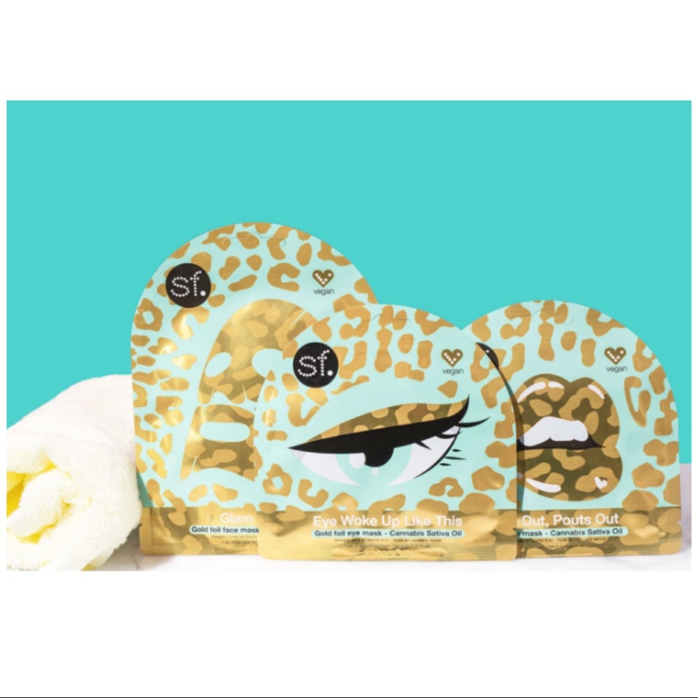 Glam in Paradise Cannabis face mask bundle NEW